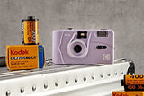 Kodak M38 35mm Film Camera - Focus Free, Powerful Built-in Flash, Easy to Use (Lavender)
