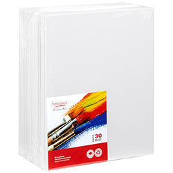 Artlicious - 30 Classroom Value Pack - 8x10 Primed Canvas Panel Boards