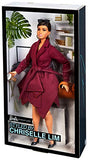 Barbie Collector: Doll Styled by Chriselle Lim, Wearing Burgundy Trench Dress, with Handbag and Coffee Cup Accessories, Doll Stand and Certificate of Authenticity