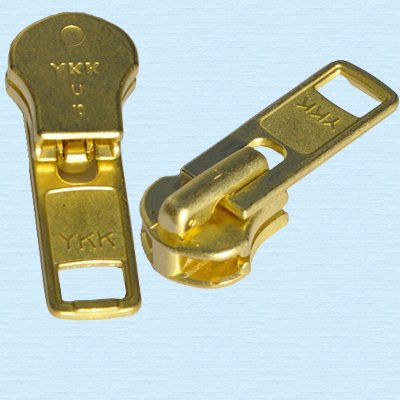 ZipperStop Wholesale Authorized Distributor YKK® Zipper Repair Solution, YKK #10 Brass Slider (2