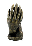 Bellaa 24803 Hand Statues by Rodin's The Cathedral Soulmates Lovers Sculpture Perfect Wedding 11 inch Bronze Color