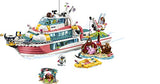 LEGO Friends Rescue Mission Boat 41381 Toy Boat Building Kit with Mini Dolls and Toy Sea Creatures, Rescue Playset Includes Narwhal Figure, Treasure Box and More for Creative Play (908 Pieces)