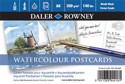 Daler-Rowney : Postcard Pad - 12 sheets - 140lb (300gsm) - NOT