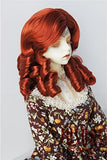 Doll Wigs JD324 8-9inch 21-23CM Roll Wave Synthetic Mohair Doll Wig European Roll Curls 1/3 SD BJD Wig (Carrot, 8-9inch)