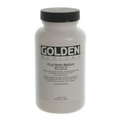 Golden Acrylic Fluid Matte Medium - 32 oz Jar