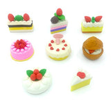 OHill Pack of 46 Pencil Erasers Assorted Food Cake Dessert Puzzle Erasers for Birthday Party