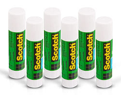 Scotch Glue Sticks.74 Ounce (21 Grams) – 6 Count Glue Stick, All Purpose White Glue Sticks for Kids, Washable Glue Sticks Bulk – Large Glue Sticks for School and and Home Use