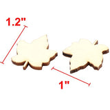 Uxcell a17030700ux1562 Wooden Family Party Maple Leaf Designed Decor DIY Handcraft Stick Slice