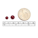 BENECREAT 200 Piece 8 mm Environmental Dyed Pearlize Glass Pearl Round Bead for Jewelry Making with