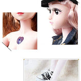 3D BJD Doll Ball Mechanical Jointed Doll with Full Set of Clothes Shoes Hair Accessories DIY Dress Up Change Makeup Toy-60Cm