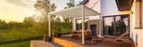 SORARA Outdoor Louvered Pergola 10' × 10' Aluminum White Outdoor Deck Garden Patio Gazebo with Adjustable Roof