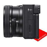 Sony Alpha a6400 Mirrorless Digital Camera with 16-50mm Lens + Case + 128GB Memory (25pc Bundle)