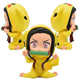 Nezuko Cosplay Pikachu Action Figure Demon Slayer Cosplay Pokemon Kimetsu No Yaiba Figure Anime Toy Collectibles Model Gift (Nezuko)