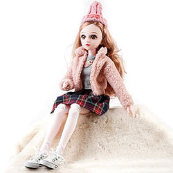MQllve SD Bjd Doll 60Cm Lifelike DIY Handmade Dolls 16 Jointed Full Accessories Set Girls Toys for Birthday