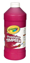Crayola 54-1232-038 Premier Tempera Paint, 32-oz. Size, Red, 1 Unit