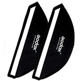 Godox 50x130cm/ 20"x51" Strip Softbox Reflector with Honeycomb Grid, Bowens Mount Speedring, Carrying Bag Compatible for Studio Flash Speedlite Monolight, Portrait and Product Photography (2PCS)