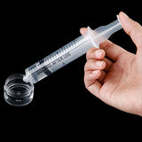 20 Pack Plastic Syringe Luer Lock with Measurement, No Needle (20 ML)