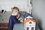 Dollhouse with furniture, eco-friendly, wooden toy, 3d puzzles