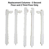Replacement Parts for Barbie Dreamhouse - Barbie Doll Dream House Dollhouse X7949 ~ Column Bag B ~ Includes 5 Columns, 3 Second Floor and 2 Third Floor