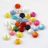 RayLineDo Mixed Soft Pearly Color Thick Round Resin Buttons for Crafting Sewing DIY-12.5mm by