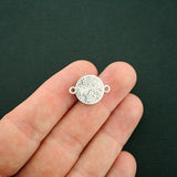 4 Mermaid Connector Charms Pink Scale Antique Silver Tone 20mm x 14mm HM044 Jewelry Making Supply