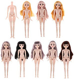 Tailors Dummy Dress Forms 1/4 BjD Doll 10 Inch Ball Jointed Dolls with 3D Eyes, Hair Wigs + Basic Makeup for DIY Dolls Mannequins for Dresses (Color : Without Head)