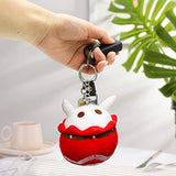 5.1 Inches Genshin Plush Keychain Klee Bouncing Bomb Ball Kawaii Plushies Stuffed Pendant Keychain Cosplay Props Gifts for Game Fans