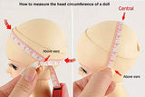 PHSFUBEL Wigs for Sd bjd Dolls Pear Roll Doll Hairpiece Wig Manual DIY Hairline 15cm LS-026-12
