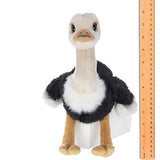 Bearington Ollie Plush Ostrich Stuffed Animal, 9 Inch
