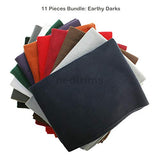 Polar Fleece Fabric,Quality Material,International Approved Test Report for Anti Pill Finish. 27 Fashion Colors,Medium 320Grams Weight. PlushPile,Garments,Home Décor,Crafts (Earthy Darks)