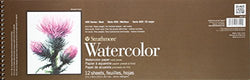 Strathmore STR-440-18 12 Sheet No.140 Watercolor Wire Bound Pad, 6 by 18"