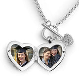 Things Remembered Personalized Heart Toggle Locket with Engraving Included