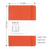 Ruled Journal Notebooks for Work,School,Note Taking, Wide Ruled Hardcover Daily Diary for Writers,Travelers,Medium 5.7 x 8.3 inch,200 Pages Thick Paper, Use for Office,Home,Business,College (Orange)