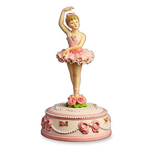 Ballerina and Bows Rotating Musical Figurine by The San Francisco Music Box Company