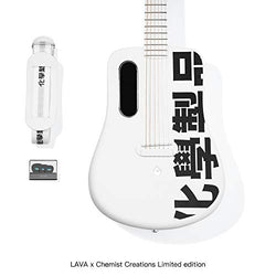 LAVA ME 2 Limited 36 inch Carbon Fiber Guitar with effects Acoustic Electric Guitar includes Bag Strap and Picks (FreeBoost-Coral White)