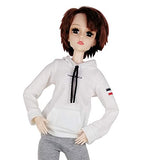 EVA BJD 1/3 SD Doll 24 inch Ball Jointed Dolls with Sportywear Hair Shoes and Makeup White Fitness Boy Doll