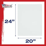 US Art Supply 20 X 24 inch Professional Artist Quality Acid Free Canvas Panel Boards for Painting (Pack of 4)