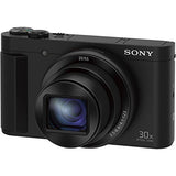 Sony Cyber-Shot DSC-HX80 Wi-Fi Digital Camera with 64GB Card + Case + Flash + Battery & Charger + Tripod + Kit