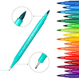 Pagos 80 Colors Dual Brush Pen Set Watercolor Art Markers with Two-Sided Tips, Bright and Vivid Colors, Acid Free 80 Different Shades