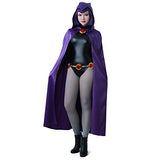 miccostumes Women's Rachel Purple Cloak Black Bodysuit Cosplay Costume (Women s)