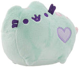 GUND Pusheen Heart Pastel Cat Plush Stuffed Animal, Green, 6"