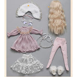 Y&D 1/6 BJD Doll Full Set 11.8 Inch 30CM Princess Ball Jointed Doll with Beautiful Clothes Socks Shoes Wig Hair Headband Makeup 100% Handmade DIY Toys Best Birthday Gift for Girls