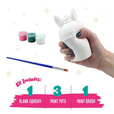 Original DIY Paint Your Own Squishies Kit. Bunny Squishy Painting Kit Slow Rise Squishes Paint. Ideal Arts and Crafts, Gift and Anxiety Relief Toy for Kids (For Girls + Boys) Ages 6 7 8 9 10 12 14
