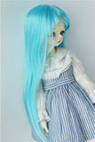 JD106 8-9inch 9-10inch MAGA BJD Doll Wigs Kanekalon Fiber Doll Wigs (Pale Turquoise, 8-9inch)