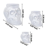 RESINWORLD 10Pcs 1.7'' 1.3'' Resin Knob Molds + Set of Large Medium Small 3D Skull Resin Molds