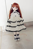 Kuafu 1/6 BJD SD Doll White Lace Cake Skirt Princess Dress For Girls