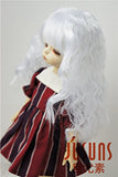 JD041 6-7'' 1/6 YOSD Synthetic Mohair Doll Wigs 16-18CM White Soft Sobazu BJD Doll Wigs 6-7'' Doll Accessories