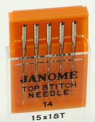 Janome Top Stitch Sewing Machines Needles Size 14