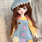 SISON BENNE BJD Doll 1/6 SD Dolls 11.8 Inch Ball Jointed Doll DIY Toys with Clothes Outfits Shoes Wig Hair Makeup, Gift for Children (37#)