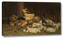 Apollo by Briton Riviere - 6" x 10" Gallery Wrap Giclee Canvas Print - Ready to Hang
